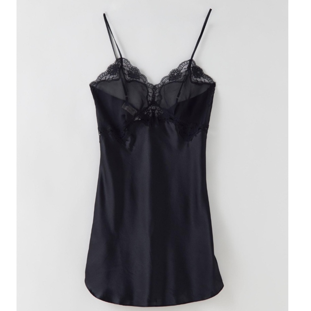 NWOT Victoria’s Secret Vintage Silk Slip Dress in Black Size M - Picture 3 of 16